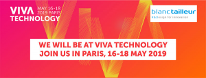 Bannière de la VIva Tech 2019 - Blanc Tailleur