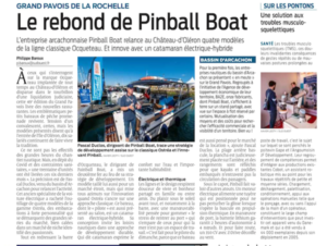 Pinball Boat a su s’attirer l’attention de la Presse, lors du Salon nautique international à flot de La Rochelle