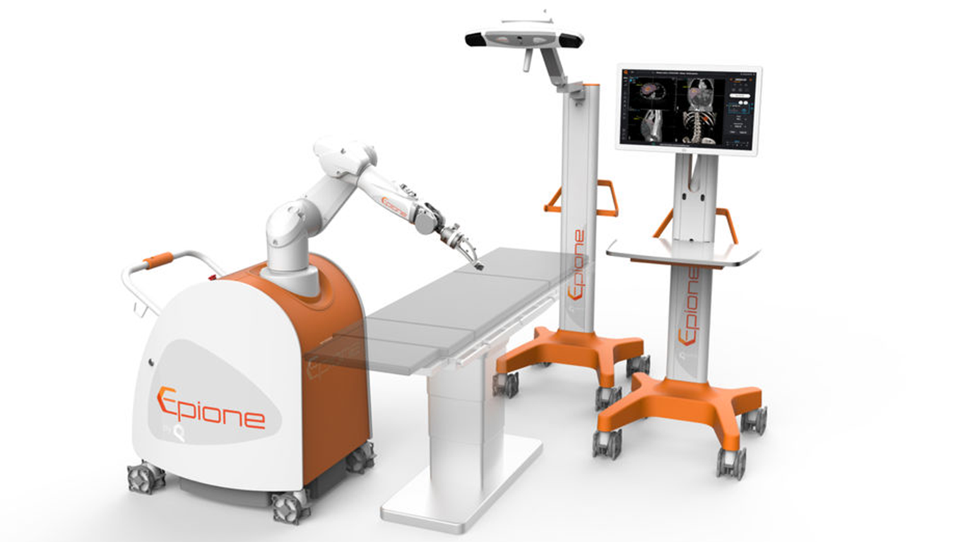 Plateforme Epione, robot chirurgical de la société Quantum Surgical à Montpellier
